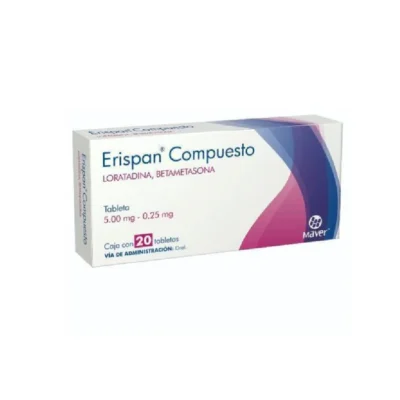 Erispan Compuesto tabletas (loratadina/betametasona 5/0.25mg)