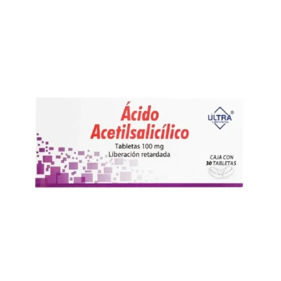 Ácido acetilsalicílico 100mg tabletas